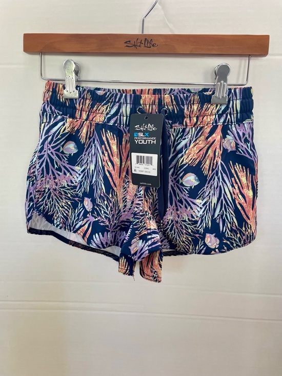 Salt Life Other - Salt Life Youth Coral Reef Shorts - Navy with Pink & Peach